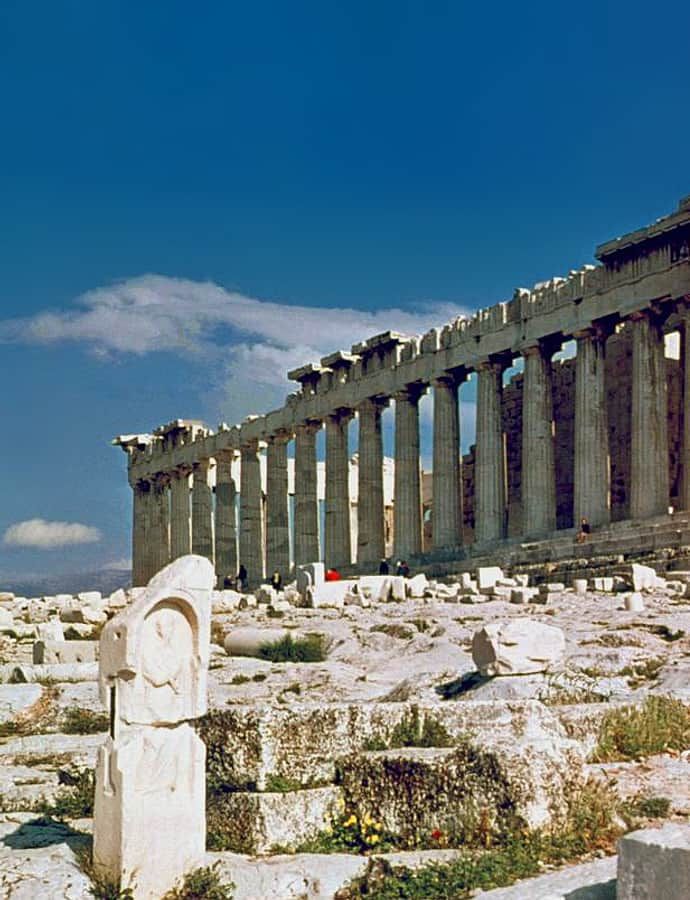 Parthenon, Athens, Greece: an example of Ancient Greek