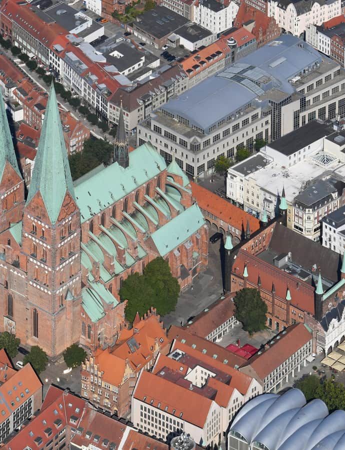 St. Mary's Church, Lübeck, Lübeck, Germany: an example of Brick Gothic