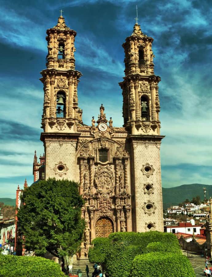 Church of Santa Prisca de Taxco, Taxco, Mexico: an example of Churrigueresque