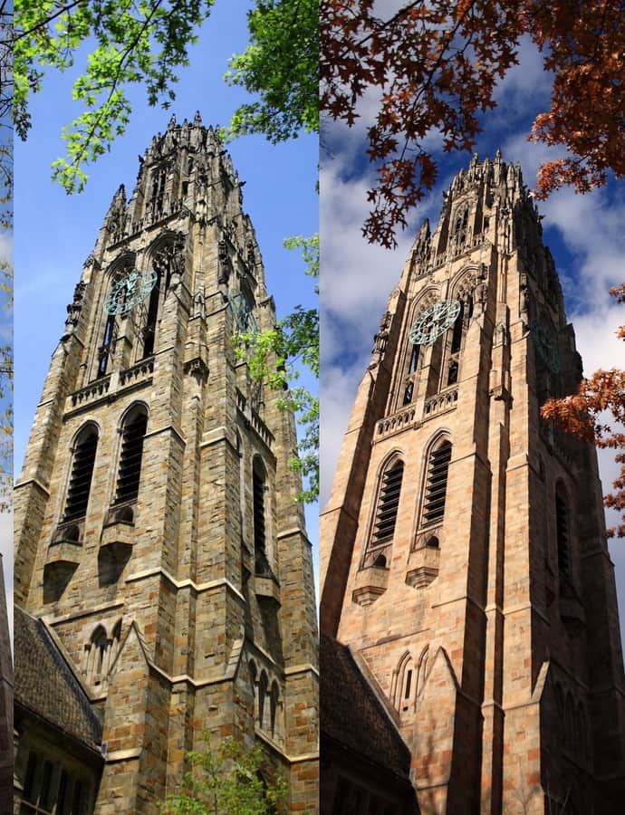 Harkness Tower, New Haven, Connecticut: an example of Collegiate Gothic architecture
