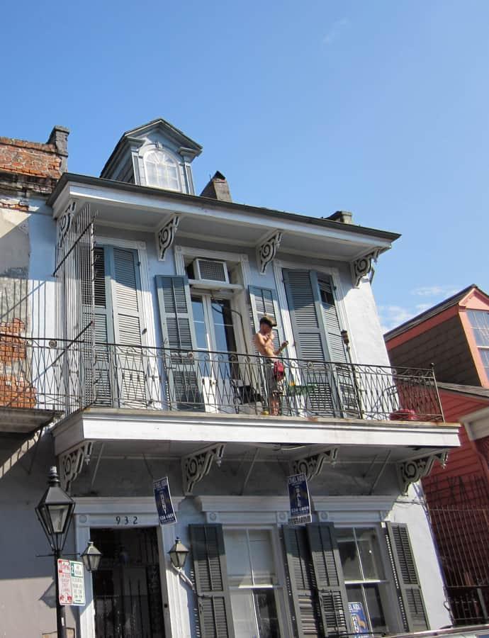 Townhouse on Bourbon Street, New Orleans, Louisiana