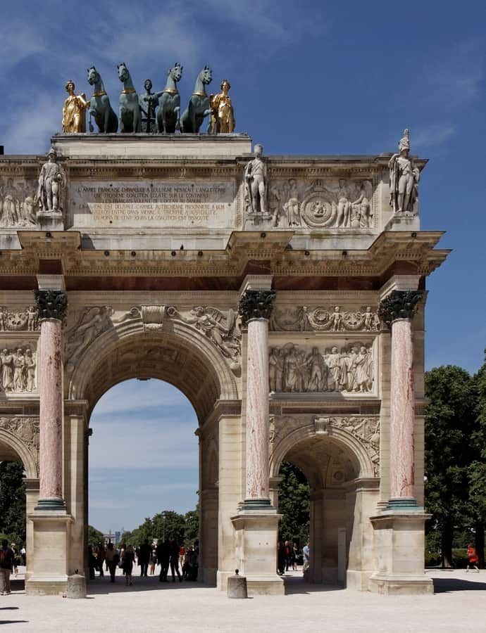 Arc de Triomphe du Carrousel, Paris, France: an example of Empire