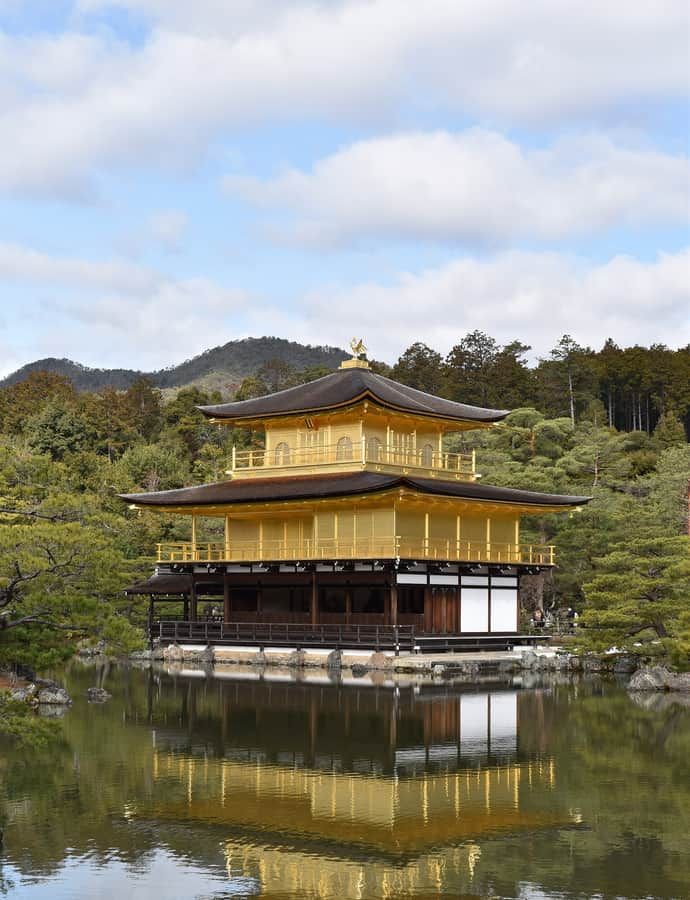 Kinkaku-ji, Kyoto, Japan: an example of Japanese Traditional