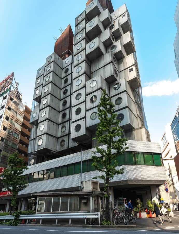 Nakagin Capsule Tower, Tokyo, Japan: an example of Metabolism