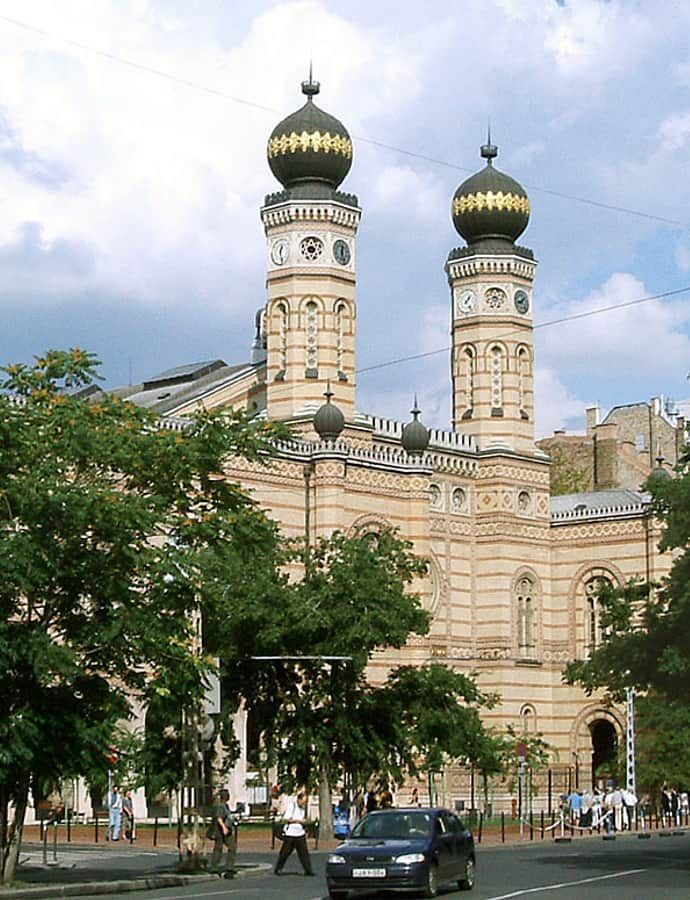 Dohány Street Synagogue, Budapest, Hungary: an example of Moorish Revival