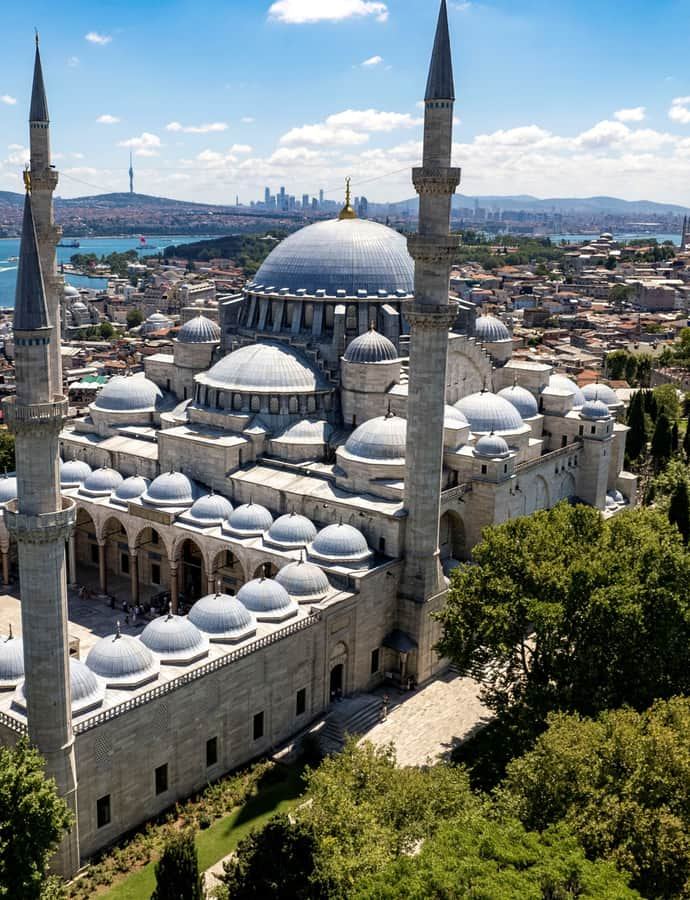 Süleymaniye Mosque, Istanbul, Turkey: an example of Ottoman architecture