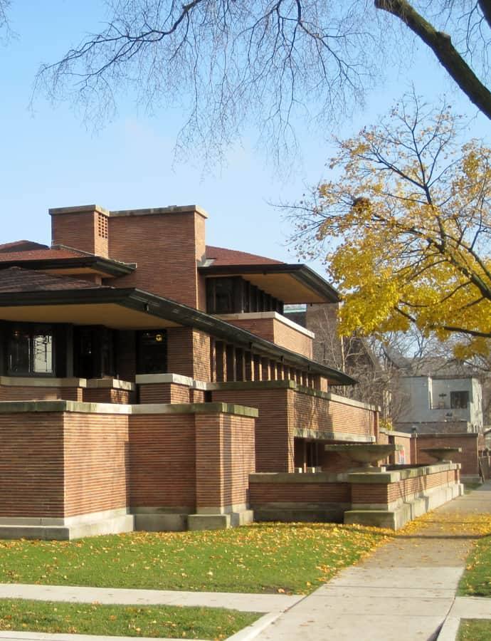 Robie House, an example of Prairie School