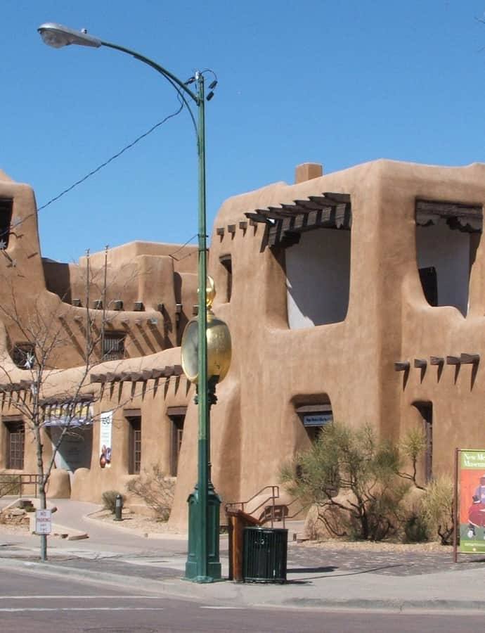 New Mexico Museum of Art, an example of Pueblo Revival