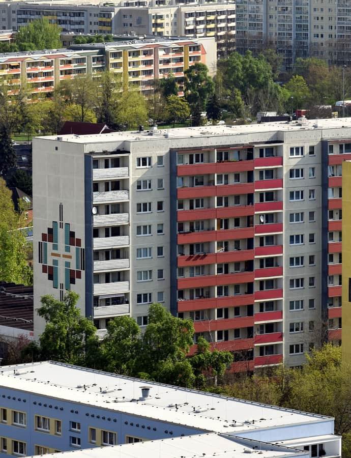 Plattenbau in Marzahn, Berlin, Germany