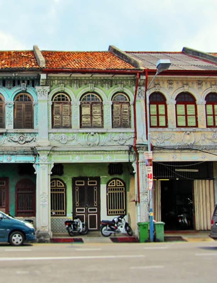 Shophouses on Magazine Road, George Town, Malaysia