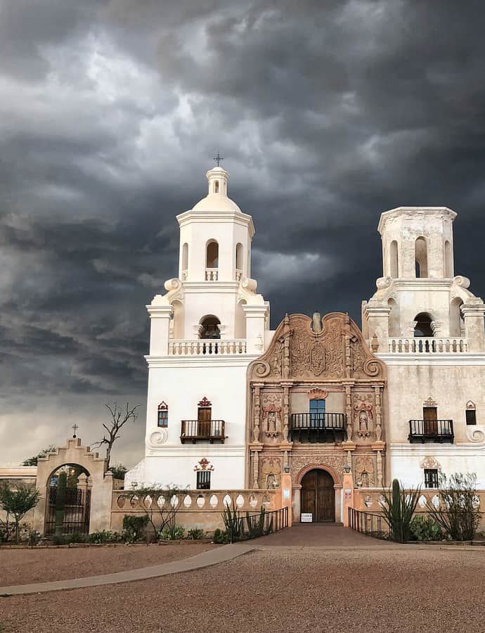 Mission San Xavier del Bac, Tucson, Arizona: an example of Spanish Colonial architecture
