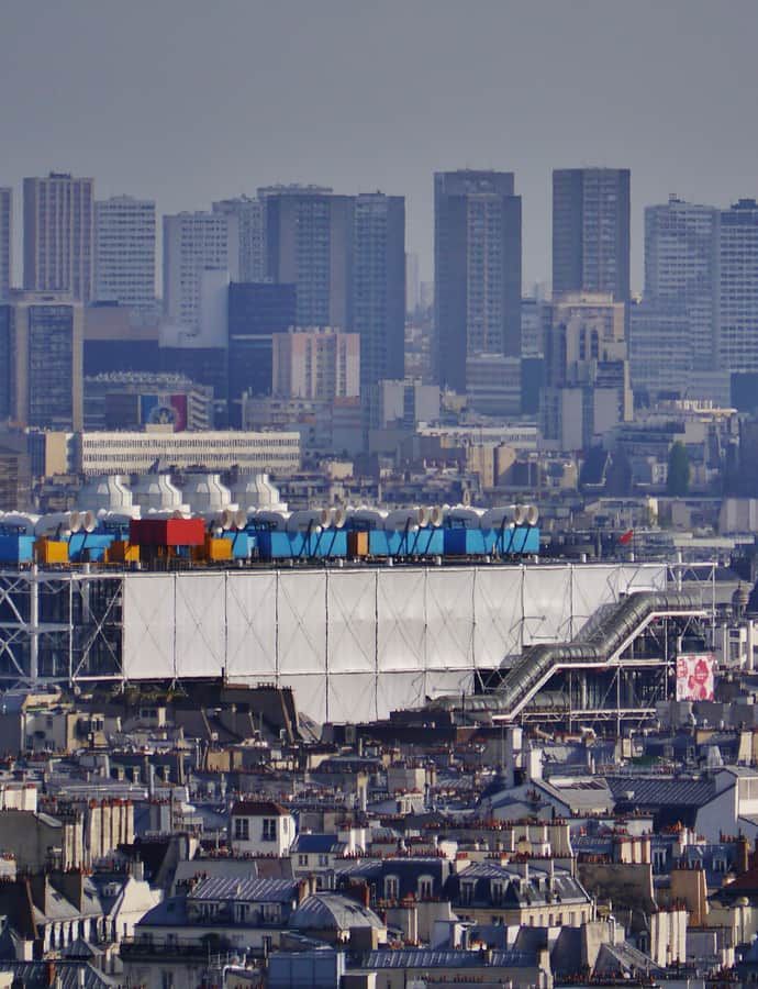 Centre Pompidou, Paris, France: an example of Structuralism / High-Tech