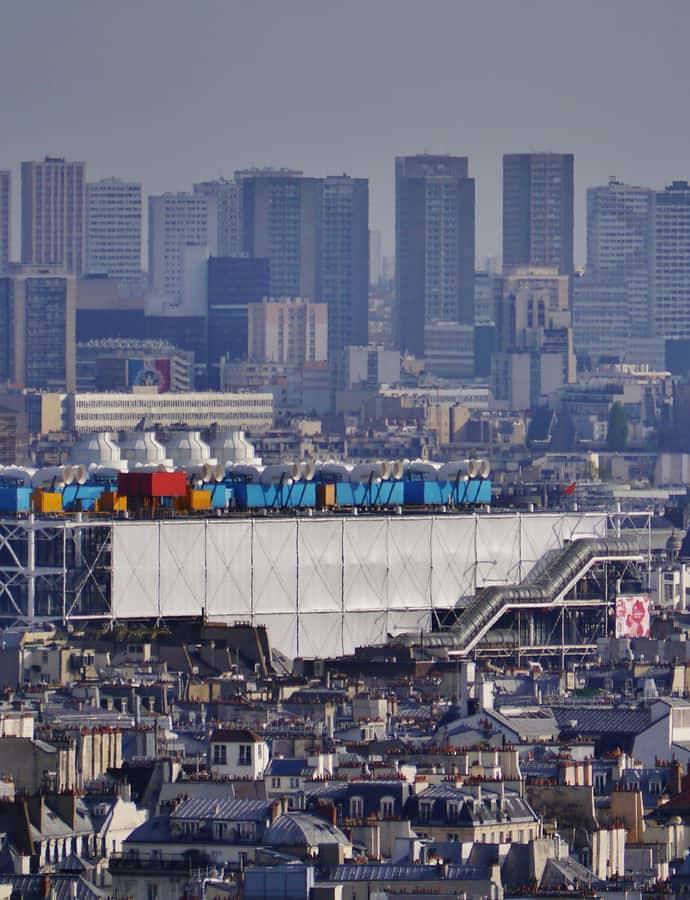 Centre Pompidou, an example of Structuralism / High-Tech