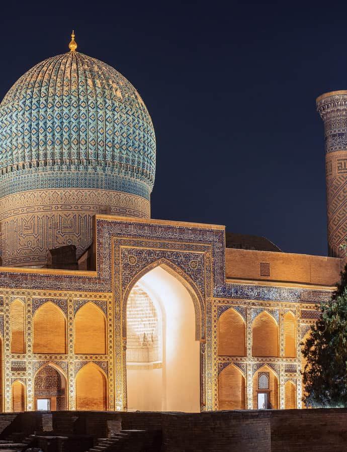 Gur-e-Amir, Samarkand, Uzbekistan: an example of Timurid architecture