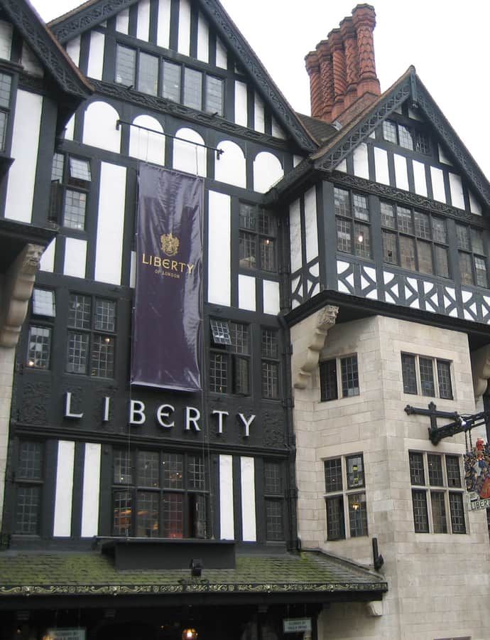 Liberty London, London, England: an example of Tudor Revival