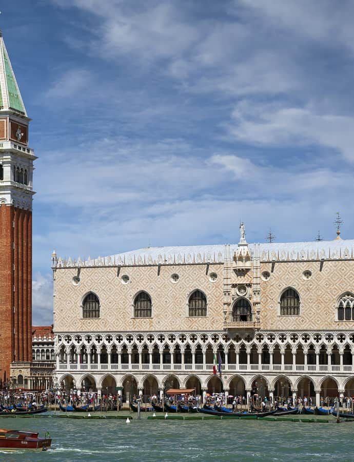 Doge's Palace, Venice, Italy: an example of Venetian Gothic