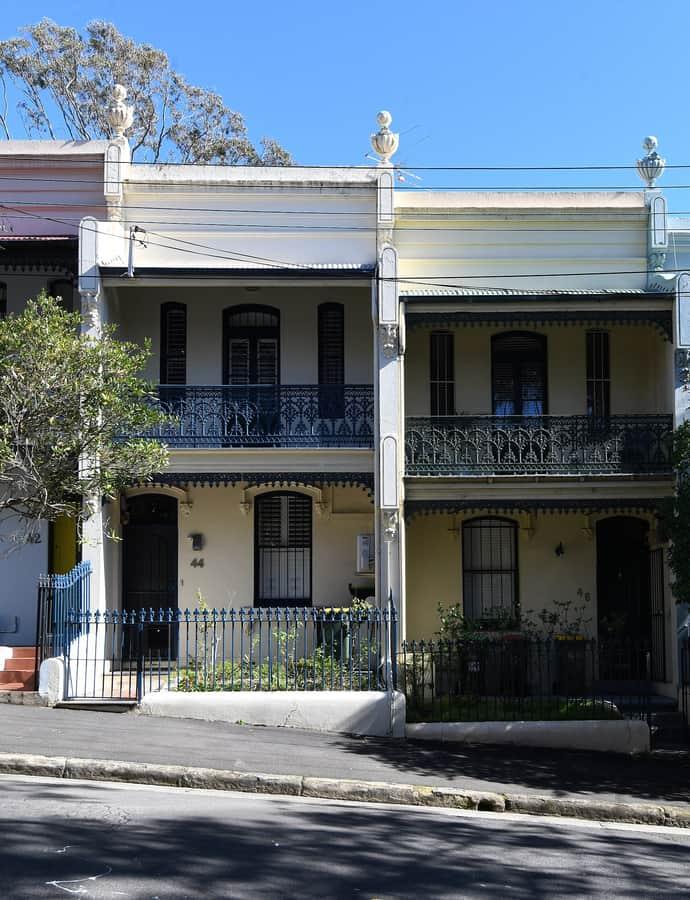 Paddington terraces, Sydney, Australia